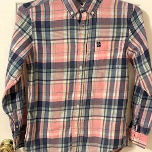 Tackle & Tides Mens Plaid Shirt Size Small Button Down Pocket Logo.